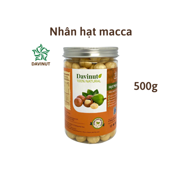 Nhân hạt macca tách vỏ Việt Nam